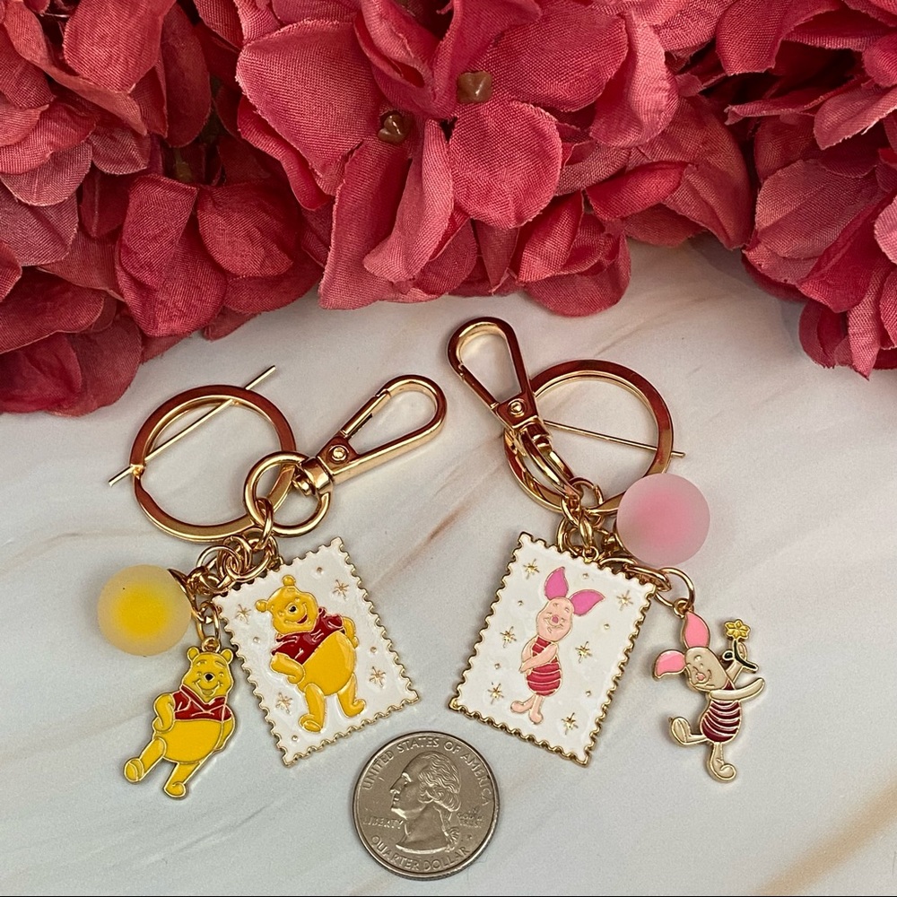 Winnie the Pooh and Piglet Keychain Charms - Picture 15 of 15